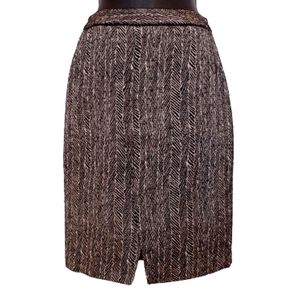 Ports 1961 Wool/Silk Blend Textured Tweed Pencil Skirt- Sz. 0